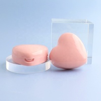 Boîtier vide pour maquillage en forme de cœur rose, marque privée, pour BB crème et fond de teint hydratant longue tenue, emballage de luxe