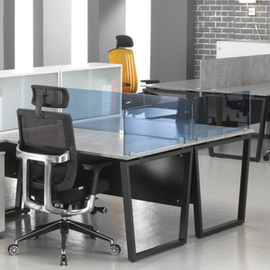 Hiện đại Hàn Quốc <span class=keywords><strong>Glass</strong></span> Màn hình phân vùng Frosted trong suốt văn phòng Divider tùy chỉnh kích cỡ khung kính hỗ trợ dễ dàng cài đặt thực hiện - Product Image 5