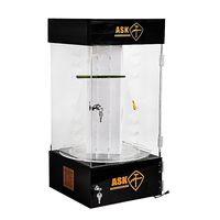 Tinya usine grand support debout au sol rotatif accessoires de téléphone portable présentoir led acrylique buck couteau vitrine d'affichage