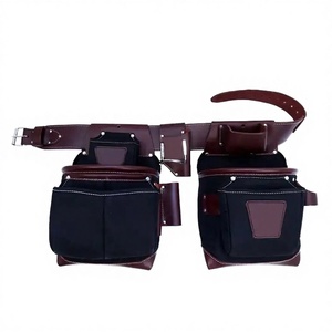 Different Size Multiple Pockets Customized Genuine Leather Waterproof Adjustable Strap Heavy Duty Comfortable <b>Tool</b> <b>Backpack</b> - Product Image 2