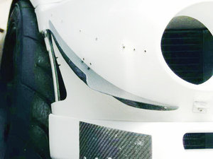 De fibra de carbono piezas del coche para la evolución 6 parachoques delantero Canard - Product Image 6