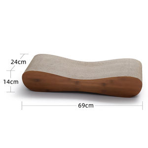 Jouet pour animaux de compagnie double face, grattoir en carton recyclable plat et incurvé, coussin à gratter double face - Product Image 4