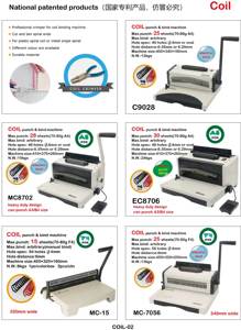 Mc8702 A3 Hướng dẫn sử dụng điện xoắn ốc Vòng chất kết dính dây & cuộn dây máy tính ràng buộc Máy Đục Lỗ - Product Image 4