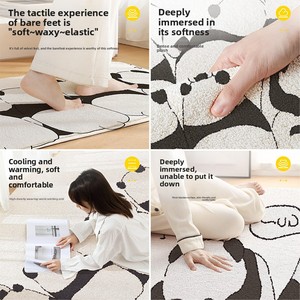 Tappeto in lana d'agnello intrecciata con motivo a cartoni animati, tappetino da camera da letto per cameretta dei bambini, comodino, davanzale, tatami per <span class=keywords><strong>la</strong></span> casa - Product Image 2