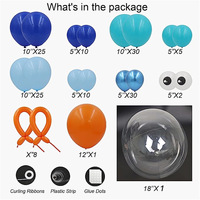 Kit de guirlande de ballons pour fête sur le thème de la mer, avec ballons en feuille de métal représentant des créatures marines, pour les anniversaires des enfants, les fêtes sur la plage ou à la piscine, décorations de fête