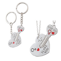 Hippe modegeschenken hartvormige emaille sleutelhanger Valentijnsdag geschenken liefhebber schattig paar sleutelhangers
