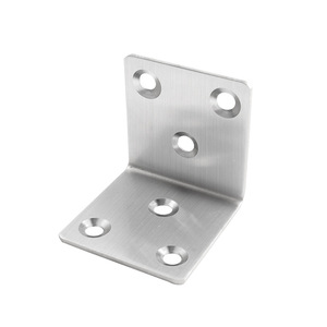 <b>Stainless</b> <b>Steel</b> <b>Angle</b> <b>Bracket</b> 90 Degree L Shape Shelf Support Connection Reinforcement Hardware For Furniture Fixing - Product Image 2