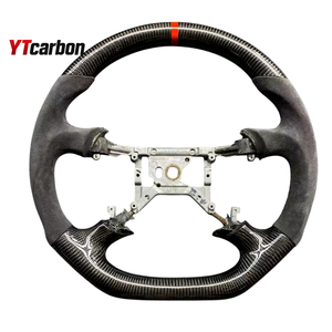 <span class=keywords><strong>พวงมาลัย</strong></span>คาร์บอนไฟเบอร์แท้ YTcarbon สำหรับ Carlton Omega อะไหล่ตกแต่งภายในรถยนต์ สไตล์รถแข่ง แบบกำหนดเอง - Product Image 3