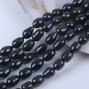 ไข่มุกน้ำจืดทรงเกือบกลม สีขาวอมม่วง ขนาด 9-10 มม. สำหรับทำสร้อยคอ DIY ขายส่ง - Product Image 5