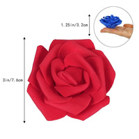 Nicro Fabrikpreis 7cm Mehrfarbige Künstliche Handgemachte Rosenköpfe Tischdekoration Valentinstag PE-Blumen Hochzeitsdekoration