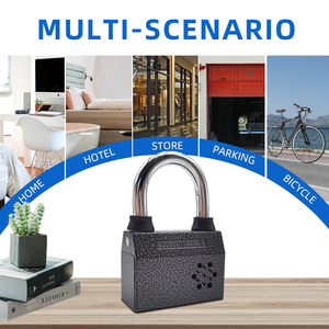 Suministro de fábrica Alarma de bloqueo de almohadilla de alta seguridad <span class=keywords><strong>Candado</strong></span> personalizado Llave antirrobo Motocicleta Bicicleta Alarma de bloqueo de bicicleta - Product Image 2