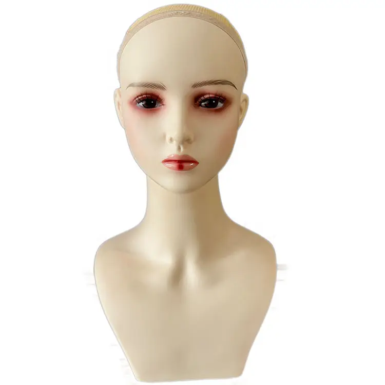 Nouveau PVC perruque boutique tête spéciale moule fabricants tête couverture spectacle animation modèle tête