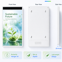 Afficheur publicitaire numérique solaire éco-responsable Ch-LCD couleur pleine 31,5 pouces avec panneau OPV auto-chargeant pour centre commercial
