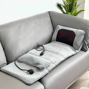 homedics klappstuhl für massagekissen ganzkörperwärmende vibrations-massagepad mit <span class=keywords><strong>shiatsu</strong></span>-ausschnitt-massagegerät - Product Image 4