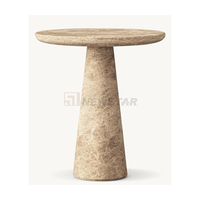 Plinthe en pierre naturelle piédestal présentoir Table d'appoint ronde haute Meubles de salon Table basse en marbre Table d'appoint