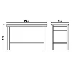 BETA - 058000402 Établi avec plateau en bois-EAN 8014230957333 BANCS DE TRAVAIL ET TABLES - Product Image 5