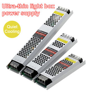 แหล่งจ่ายไฟ LED แบบบางพิเศษสำหรับงานกลางแจ้ง ทนฝน ทนน้ำ ใช้กับไฟ DC 12v 24v สำหรับกล้องวงจรปิด  รุ่น Hot Sale Drivers  แปลงไฟแบบ SMPS ยี่ห้อ Mean Well - Product Image 2