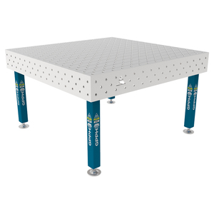 Banco de soldadura SteelPlus INOX GPPH 1,5x1,48 m, 12mm de espesor, 16mm agujeros, rejilla diagonal - Product Image 1