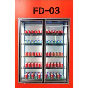 वाणिज्यिक एकल कार्यक्षेत्र ग्लास दरवाजा कोका प्रदर्शन कोला पेय फ्रीजर फ्रिज रेफ्रिजरेटर