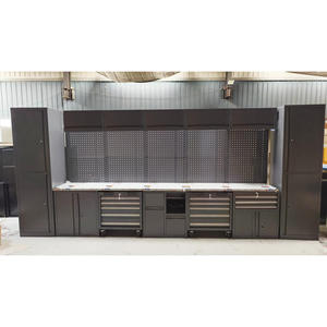 Armoire à outils en acier à 4 unités avec établi multifonctionnel pour garage et bricolage - Product Image 4