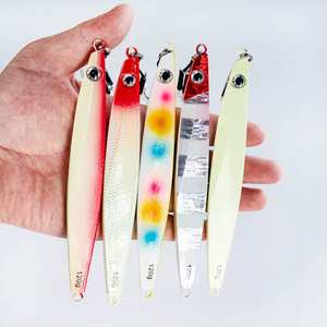 SNEDA Fast Sinking 40g-80g Metal Jig Lures Glow Night Fishing for Carp &amp; Mackerel/Seabass Long <strong>Cast</strong> Shore Fishing - Product Image 2