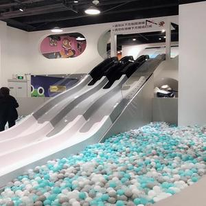 متعة فائقة للأطفال في الأماكن المغلقة ملعب لعبة رمادي لينة مع حفرة كرة لمناسبات الحديقة - Product Image 1