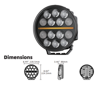 Projecteur LED 105W 14000LM en gros pour tracteur, excavatrice, bateau, indice de protection IP69K, unité de phare de conduite en aluminium super lumineuse