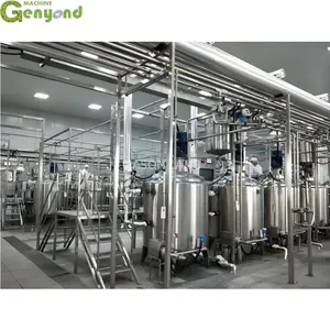 Genyond Máquina de fazer iogurte totalmente automática linha de produção industrial de iogurte e leite para produtos lácteos