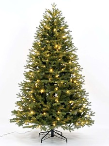 Arbre <span class=keywords><strong>de</strong></span> <span class=keywords><strong>Noël</strong></span> automatique <span class=keywords><strong>de</strong></span> luxe <span class=keywords><strong>pré</strong></span>-éclairé en PE+PVC avec lumières LED, base autoportante, écologique et <span class=keywords><strong>de</strong></span> haute qualité, fabriqué par l'usine Yi Wu - Product Image 2