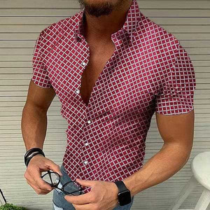 <span class=keywords><strong>Chemise</strong></span> décontractée d'été à manches courtes pour <span class=keywords><strong>homme</strong></span>, à simple boutonnage, avec imprimé à <span class=keywords><strong>pois</strong></span> - Product Image 3