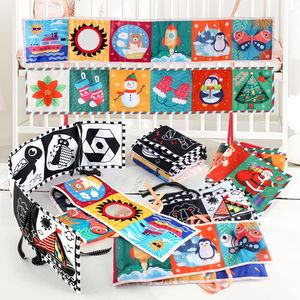 <strong>Christmas</strong> Decorations for Baby Cloth Soft Sensory <strong>Book</strong> Toy Baby <strong>Activity</strong> Toy Fabric Baby <strong>Book</strong> - Product Image 2