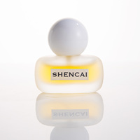 Flacon de parfum vaporisateur portable en verre dépoli transparent de haute qualité 15 ml avec capuchon rond
