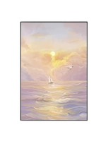 Peinture sur toile abstraite rose moderne, style crème français, art mural pour salon, entrée, chambre de fille, décoration intérieure