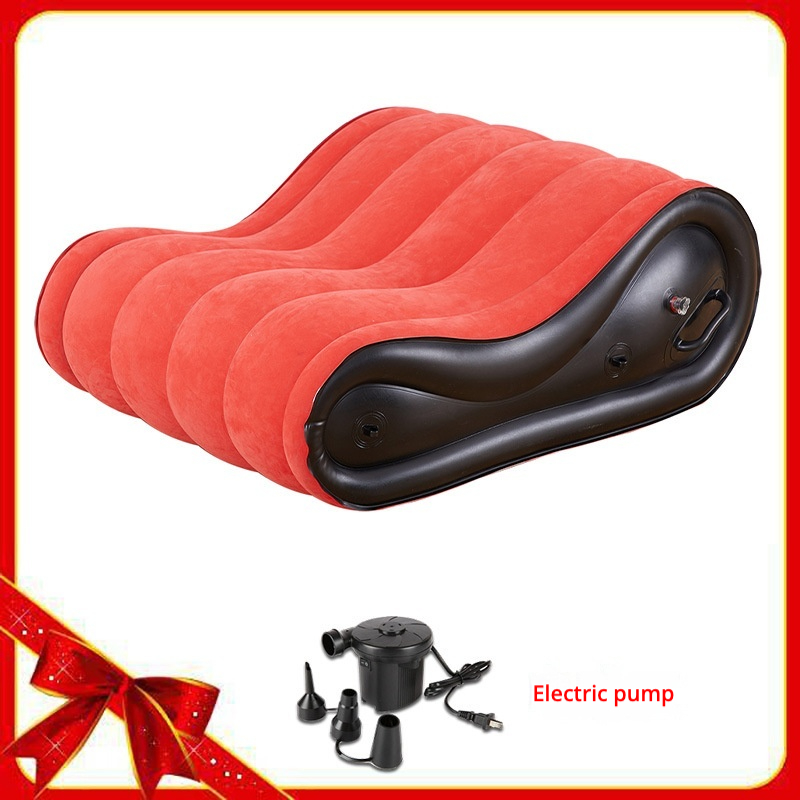 Rouge (canapé + pompe électrique avec prise américaine)