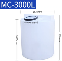 Réservoir d'eau vertical en plastique à fond plat rond de 10 000 litres, prix d'usine, baril de stockage, réservoir en PE de 5 000 litres