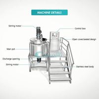 Machine de fabrication de gel hydroalcoolique, de lotion de beauté et de mayonnaise, émulsifiant-dispersant-homogénéisateur-mélangeur à cisaillement élevé