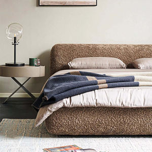 Комплект элитной мягкой мебели ручной работы для спальни: кровать размера «queen» или «твин» с обивкой, в простом и современном стиле - Product Image 3