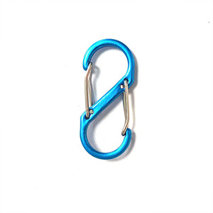 Figure Eight Aluminum Carabiner 5mm Outdoor Climbing Safety <b>Hook</b> <b>S</b>-Shaped Multi Color Backpack Buckle - Product Image 3
