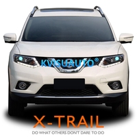 Luces de Circulación Diurna en Forma de U Fáciles de Modificar CQL, Faros Delanteros Bi-LED con Proyector Láser G5 Liner para X-TRAIL SUV T32 14-16