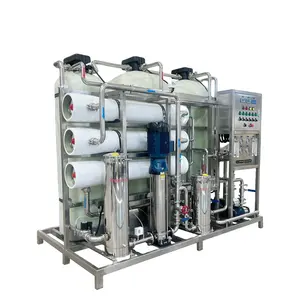 ماكينة معالجة صناعية لصناعة مياه الشرب النقية تجارية بسعة 3000 لتر/ ساعة نظام التناضح العكسي بالتناضح العكسي