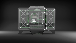 ALSEYE Trong Suốt Acrylic DIY Khung Làm Mát Bằng Nước Mở Vỏ Máy Tính Cho MiniITX MicroATX <span class=keywords><strong>ATX</strong></span> Và E-<span class=keywords><strong>ATX</strong></span> - Product Image 2