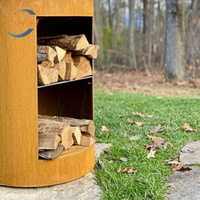 Foyer en acier Corten élégant Une pièce maîtresse pour vos événements en plein air