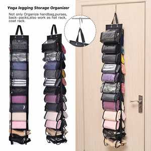 Hanging Organizer Leggings Roll Holder Organizer Hanging Organizer Storage With 24 Roll Independent Compartments - Product Image 2