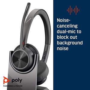 <span class=keywords><strong>Casque</strong></span> <span class=keywords><strong>sans</strong></span> <span class=keywords><strong>fil</strong></span> stéréo Poly Voyager 4320 <span class=keywords><strong>Plantronics</strong></span> UC 5.2 avec barrière acoustique et double microphone à réduction de bruit pour le bureau - Product Image 3