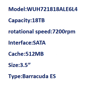 Disco Duro Mecánico de Grado Empresarial de 6 TB, DC HA340, SATA, 7200 rpm, 256 MB, CMR Vertical, 3.5 Pulgadas, WUS721206BLE6L4 <span class=keywords><strong>HUS726T6TALE6L4</strong></span> - Product Image 6