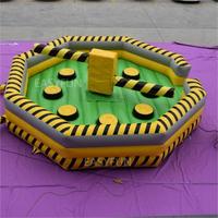 EASYFUN Château gonflable Wipeout Meltdown personnalisé en usine, parcours d'obstacles, jeu de carnaval sportif à acheter pour la location