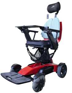 Silla de Ruedas Eléctrica Plegable con Respaldo Ergonómico, Batería de Litio, Altura Ajustable y Controlador LCD - Product Image 2