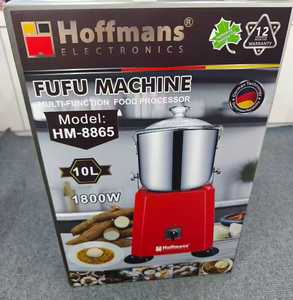 Hoffmans HM-8865 1800W Pilon à igname robuste 10L, Machine commerciale à Fufu pour restaurants africains et bars, 220V - Product Image 3