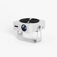 Proyektor LED Android 11, MOQ rendah Mini OEM ODM Harga Murah fokus otomatis asli 1080P mendukung 4K Home Theater portabel