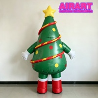 Costume d'arbre gonflable pour défilé de Noël, accessoires de festival